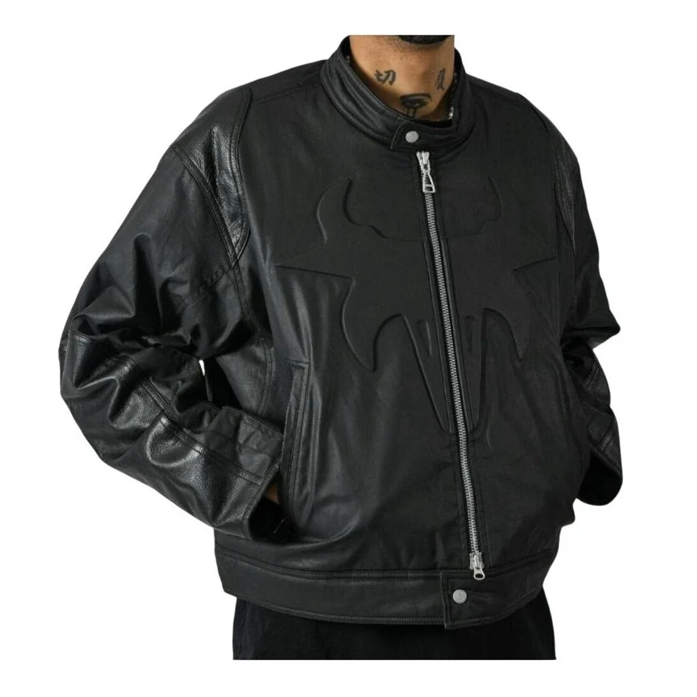 Air Jordan x Travis Scott Cactus Jack Waxed Black Jacket DZ5474-010 Men's M NEW - Picture 7 of 16
